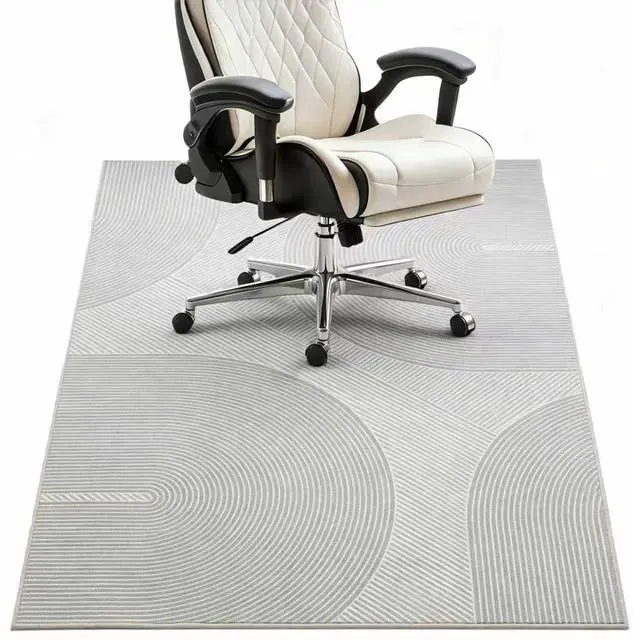 Main image of Office Chair Mat - for Hardwood Floors, Large Non-Slip Easy-Clean Floor Protection Blanket (Light Gray, 48 x 36in)