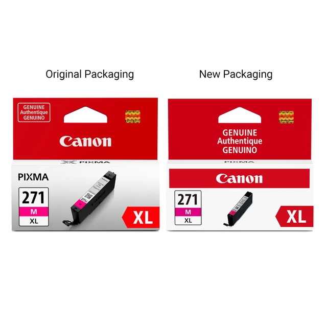 Alt view image 4 of 7 - CLI-271XL Genuine Magenta Ink Tank, Compatible with MG6820, MG6821, MG6822, MG5720, MG5721, MG5722, MG7720, TS5020, TS6020, TS8020, and TS9020 (Optional) Printers