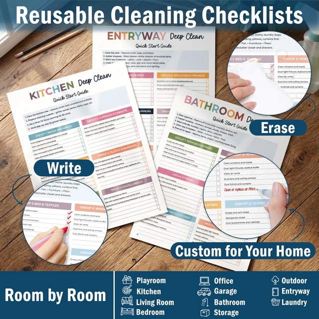 Alt view image 5 of 7 - ADHD Cleaning Planner, Wildflowers Daily Weekly Monthly Checklists Spiral Bound Schedule Organizer for Adults & Teens, Weekly & Monthly Household Tracker for ADHD Minds, Stress-Free Housework