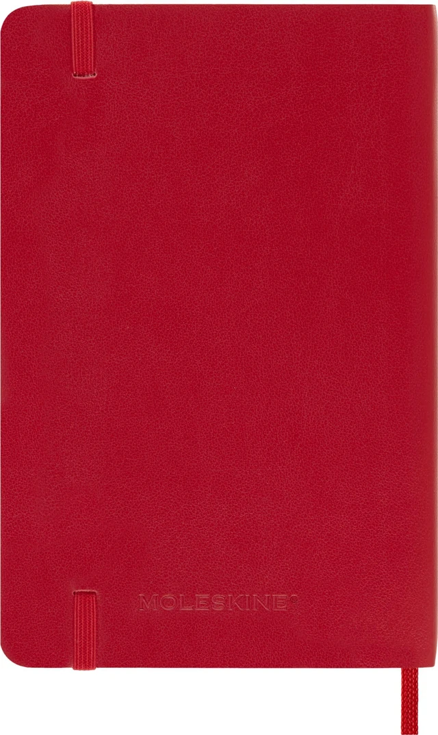 Alt view image 2 of 6 - Classic Notebook, Soft Cover, Pocket (3.5" x 5.5") Ruled/Lined, Scarlet Red, 192 Pages