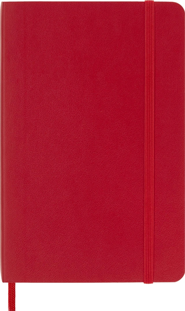 Alt view image 3 of 6 - Classic Notebook, Soft Cover, Pocket (3.5" x 5.5") Ruled/Lined, Scarlet Red, 192 Pages