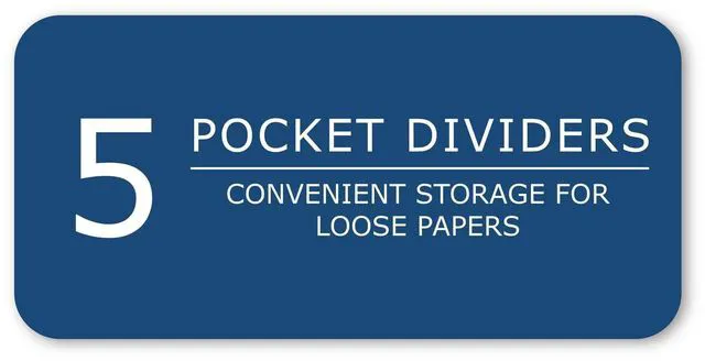 Alt view image 6 of 7 - 5 Subject Spiral Notebook, 12 Pack, 11" x 9", College Ruled, 200 Perforated Sheets, Assorted Eco Press Covers, 5 Double Storage Pockets, Made in USA