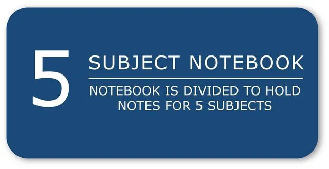 Alt view image 7 of 7 - 5 Subject Spiral Notebook, 12 Pack, 11" x 9", College Ruled, 200 Perforated Sheets, Assorted Eco Press Covers, 5 Double Storage Pockets, Made in USA