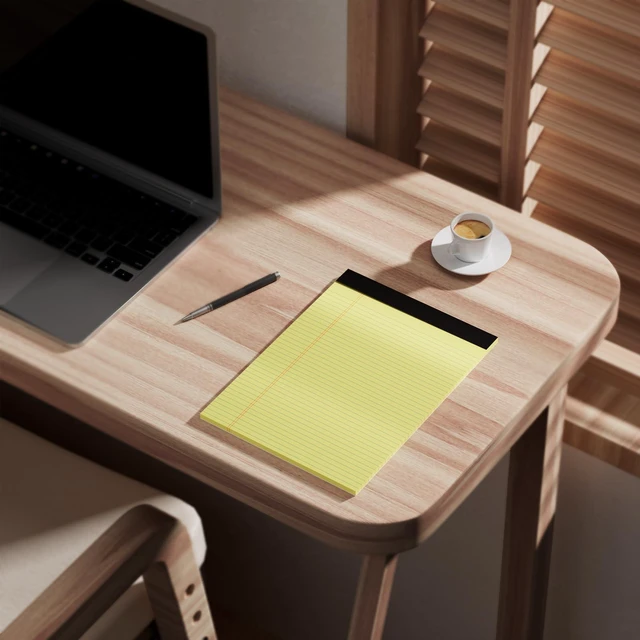 Alt view image 7 of 7 - 12 Pack Yellow Legal Pads 8.5 x 11.75 College Ruled Yellow Note Pad Narrow Ruled 30 Sheets Notepads Perforated Writing Pad Clear Print 8x11 Legal Pads Pads of Paper
