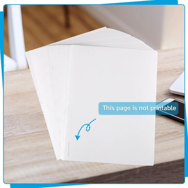 Alt view image 3 of 7 - 400 Sheets Thermal Printer Paper 8.5 x 11 Inch US Letter Size Safe BPA-Free Compatible with Most Portable Printers M08F-Letter M832 M834 and MT800, Delivers Sharp Waterproof Oil-proof and Anti-scratch