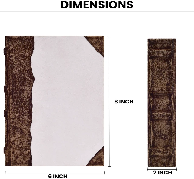 Alt view image 5 of 7 - Journals For Women Exposed Spine, Ivory 8x6. Antique Deckle Edges Watercolor Paper - Book of Shadows/Spell - Writing Notebook Sketchbook for Women and Men-8''x6'', White