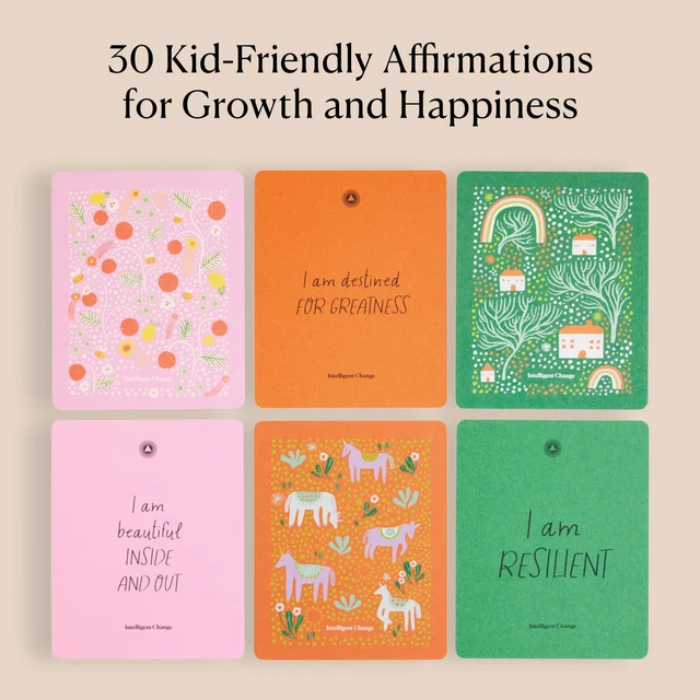 Alt view image 3 of 7 - 30 Positive Mindful Affirmation Cards for Kids with Display Stand - Perfect Gifts for Children & Teachers - Daily Inspiration for Self-Esteem & Positivity