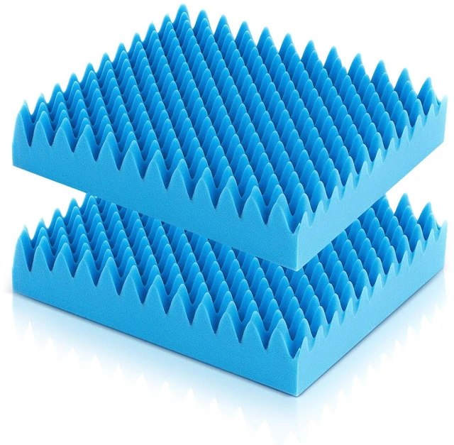 Main image of 2 Pcs Egg Foam Pad Eggs Chair Cushion to Relieve Back Foam Seat Cushion Chair Accessories Pad for Office Recliner Wheelchair Home Car (Egg, Blue)