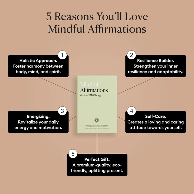 Alt view image 3 of 7 - Mindful Affirmation Cards for Health and Wellbeing