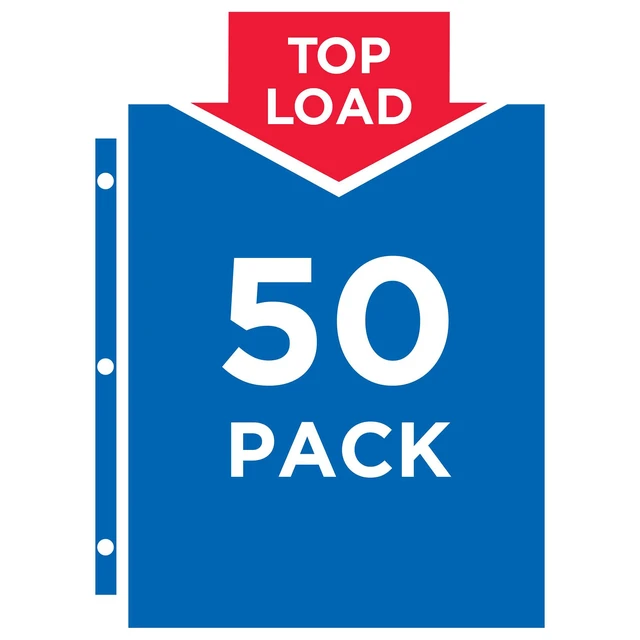 Alt view image 5 of 7 - ® Diamond Clear Heavyweight Sheet Protectors, Easy Load, 50 Document Protectors (74106)