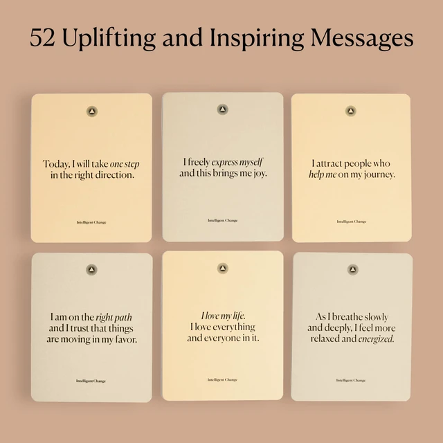 Alt view image 5 of 7 - Mindful Affirmations, 52 Positive Affirmation Cards for Women with Display Stand, Daily Affirmations for Inspiration, Mindfulness & Self Care, Unique Gifts for Women and Men