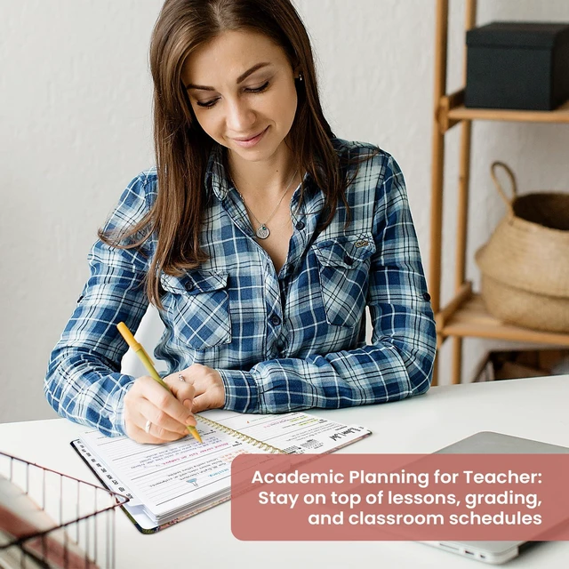 Alt view image 7 of 7 - Planner 2026-2027, Monthly & Weekly Jul 2026-Jun 2027 Calendar Planner 6.3" x 8.5", Hardcover Academic Organizer with Tabs, Pretty Calendar Book for Women, Students, Teachers, Cherry Lane
