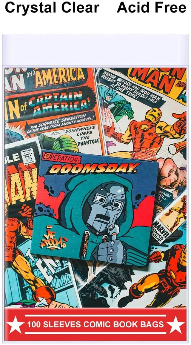 Alt view image 4 of 6 - 100ct Current Comic Bags and Boards - Reusable Boards, Bags 1 1/2" Flap, Clear Protector
