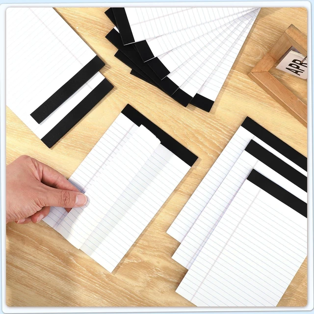 Alt view image 4 of 7 - 12 Pack 360 Sheets 5x8 Legal Pads, College Ruled 8 Colors White FSC-certified Paper, Perforated Tear-Off Pages, School Office Home Supplies Smooth Writing 30 Sheets/Pad Tablets Lined