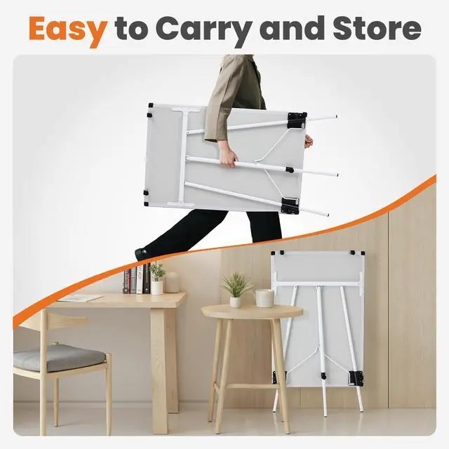 Alt view image 2 of 7 - Magnetic Dry Erase Board 36" x 24", White Board with Adjustable Stand, Heavy-Duty Aluminum Frame & Accessory Tray for Office, Classroom, Home & Presentations, White