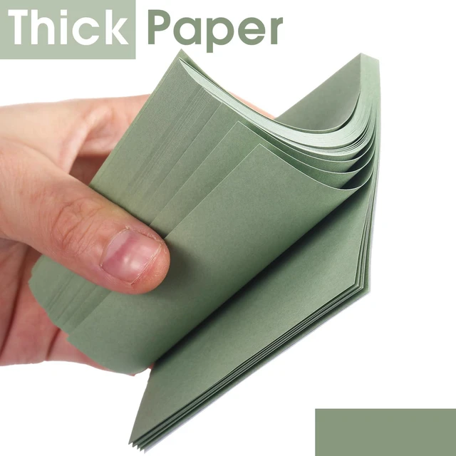 Alt view image 3 of 6 - 12 Pads Sage Green Sticky Notes 3x3 50 Sheets Self Stick Notes Pads Memo Sage Green Office Supplies Vintage Aesthetic School Accessories Easy Peel Repositionable
