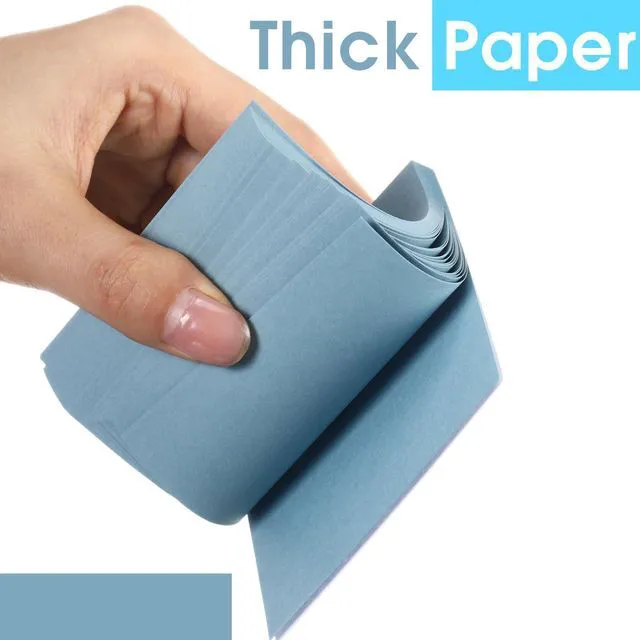 Alt view image 3 of 7 - 12 Pads Blue Sticky Notes 3x3 50 Sheets Self Stick Notes Pads Memo Earth Tone Office Supplies Vintage Aesthetic School Accessories Easy to Peel Repositionable