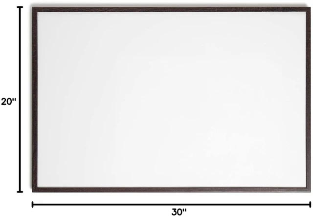 Alt view image 7 of 7 - Magnetic Dry Erase Board White Board, 20" x 30" Inches, Black Wood Frame (3880U00-01)
