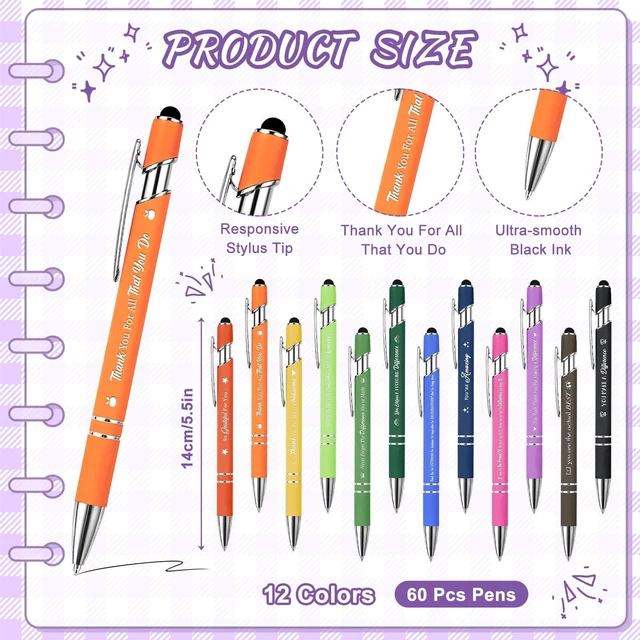 Alt view image 3 of 7 - 60 Set Employee Appreciation Gifts Bulk Team - 60Pack Coffee Cup Notepad+60 Ballpoint Pens+ 60 Drawstring Gift Bags, Bulk Gifts for Coworkers/Staffs/Teachers/Christmas