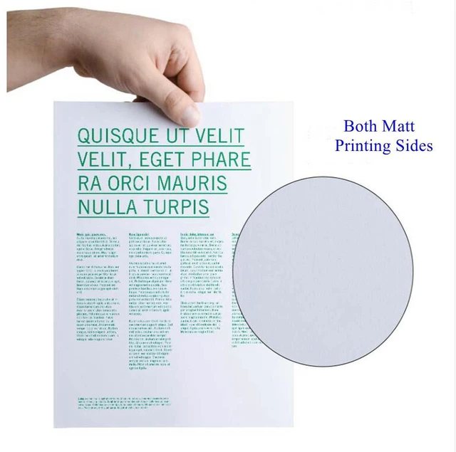 Alt view image 5 of 7 - 100 Sheets Thin Matte Presentation Paper Photo Double Sided 8.5x11 38lb 140gsm Printable on Both Sides Brochure Photos Picture Poster Playbill Flyer 6.5 Mil Coated for laser and Inkjet Printer