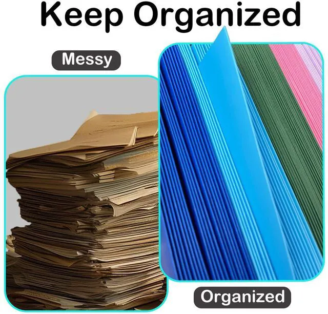 Alt view image 2 of 5 - ® 50 Packs Blue Paper Folders with Pockets,Paper Folder Surface with Waterproofing,Letter Size,Holds 100 Plus Sheets,for School,Office,Business.(50, Dark Blue)