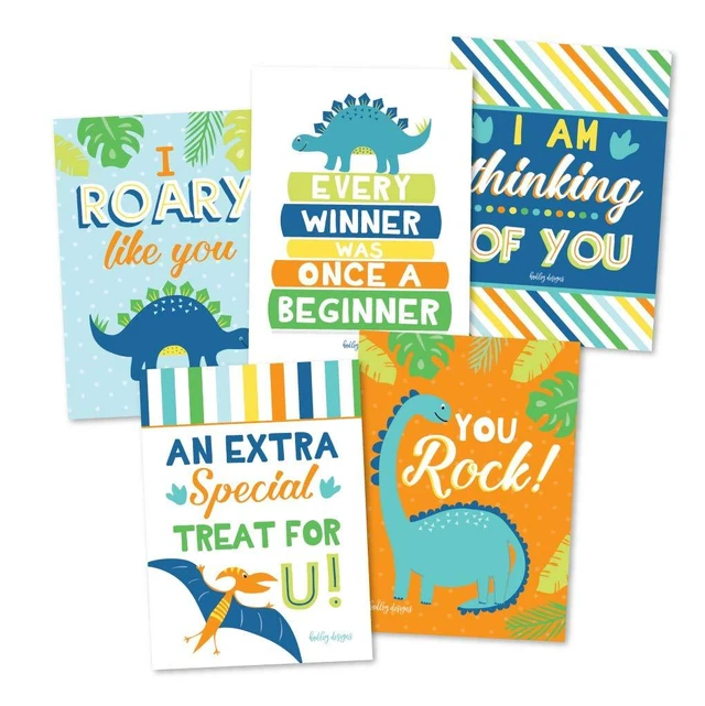 Alt view image 6 of 6 - 25pcs Lunch Box Notes for Kids, Lunchbox Cards with Positive Affirmations Dinosaur Inspirational and Encouragement Lunchbox Note for Girls and Boys, Kindergarten Back to School Kids Lunch Accessories
