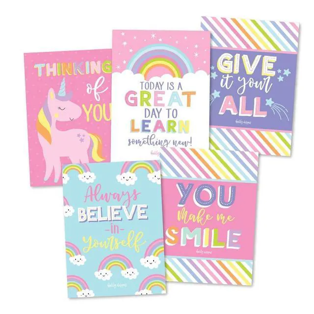 Alt view image 3 of 6 - 25pcs Lunch Box Notes for Kids, Lunchbox Cards with Positive Affirmations Unicorn Inspirational and Encouragement Lunchbox Notes for Girls and Boys, Kindergarten Back to School Kids Lunch Accessories