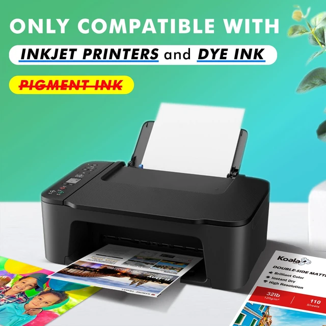 Alt view image 3 of 7 - Double Sided Thin Matte Printer Paper 13x19 Inch 32LB 110 Sheets for Presentation, Books Printing, Compatible with Inkjet Printer, 120gsm