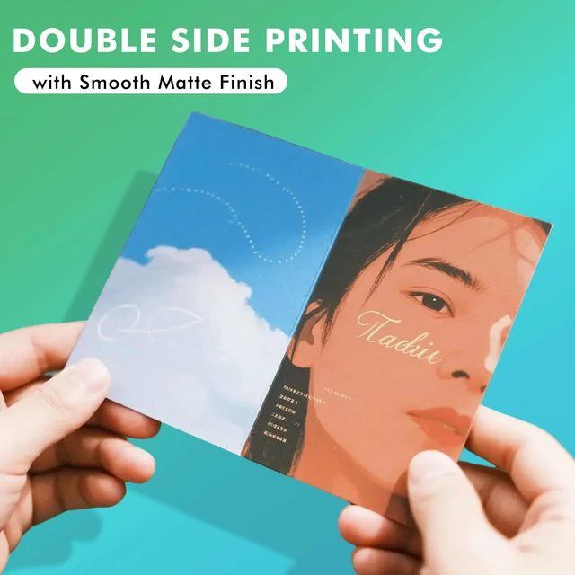 Alt view image 6 of 7 - Double Sided Thin Matte Printer Paper 13x19 Inch 32LB 110 Sheets for Presentation, Books Printing, Compatible with Inkjet Printer, 120gsm