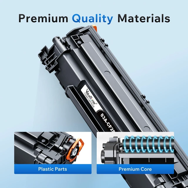 Alt view image 5 of 6 - 83A Toner Cartridge Black Replacement for HP 83A CF283A 2-Black Compatible for HP 83A Use with HP LaserJet Pro MFP M125nw MFP M201dw MFP M225dw MFP M125a M201n M127fn M127fw M225dn Printer