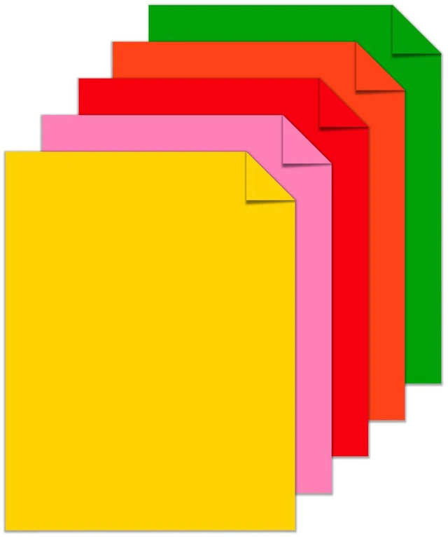 Alt view image 4 of 5 - Mega Collection Colored Paper, 8 ½ x 11, 24 lb/89 gsm, Retro 5-Color Assortment, 625 Ct. (91685)"Amazon Exclusive" - More Sheets!, Assorted (Pack of 2)