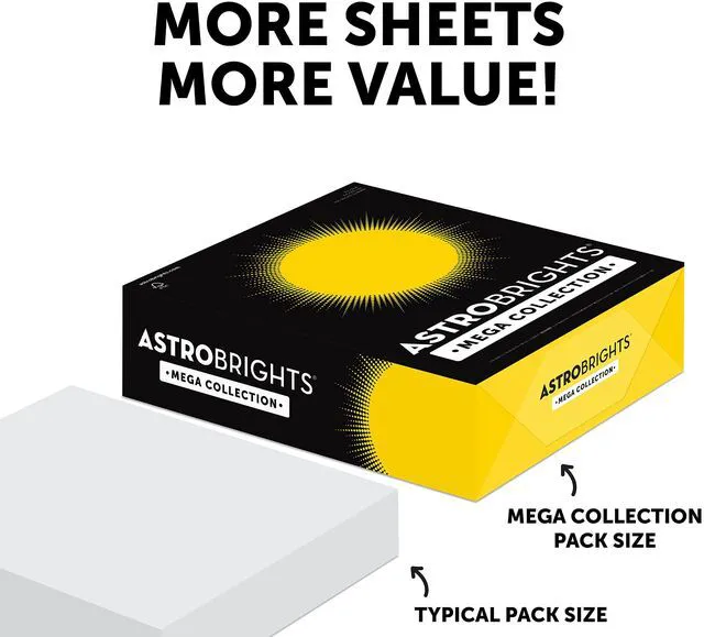 Alt view image 6 of 7 - Mega Collection,Colored Paper,Bright Orange,625 Sheets,24 lb/89 gsm,8.5" x 11" - MORE SHEETS! (91619),(Pack of 2)