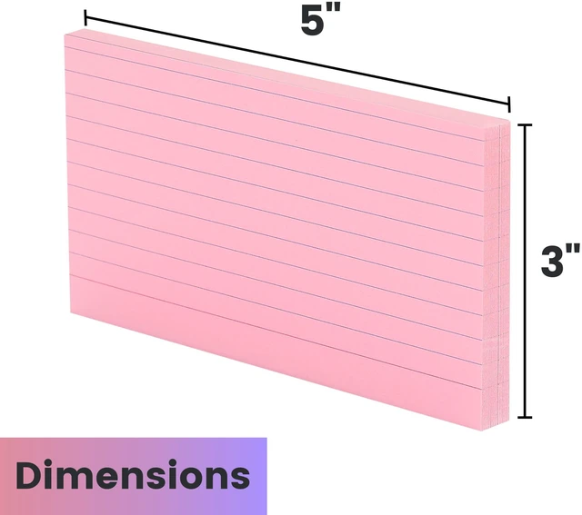 Alt view image 3 of 7 - Pastel 3" x 5", 180 Lined Index Cards, Note Cards, Flash Cards (Pack of 2)