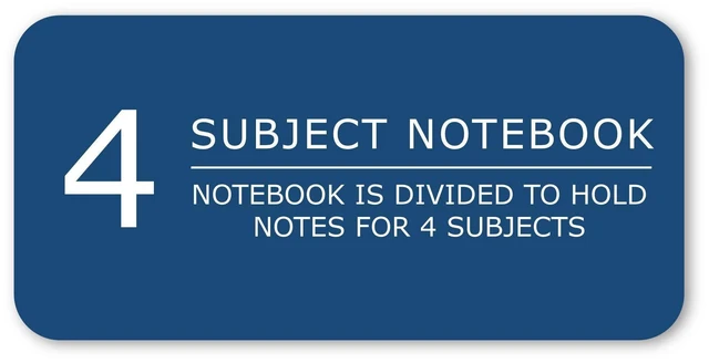 Alt view image 6 of 7 - 4 Subject Spiral Notebook, 12 Pack, 11" x 9", College Ruled, 200 Perforated Sheets, Assorted Eco Press Covers, 4 Double Storage Pockets, Made in USA