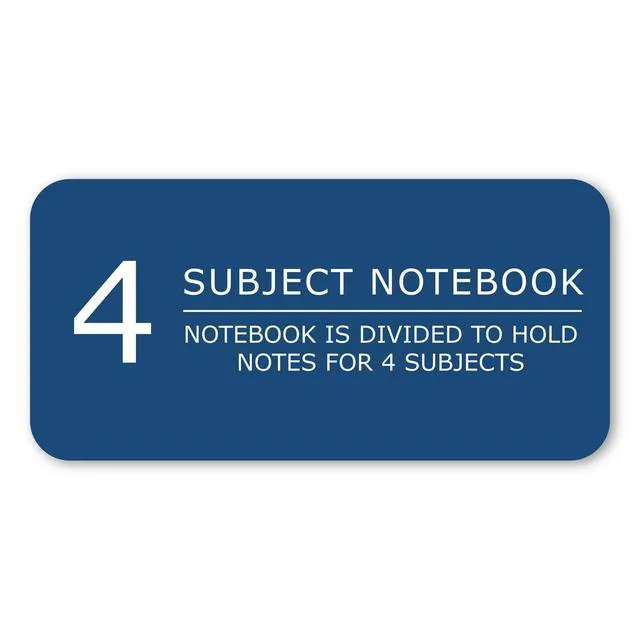 Alt view image 7 of 7 - 4 Subject Spiral Notebook, 12 Pack, 11" x 9", College Ruled, 200 Perforated Sheets, Assorted Eco Press Covers, 4 Double Storage Pockets, Made in USA