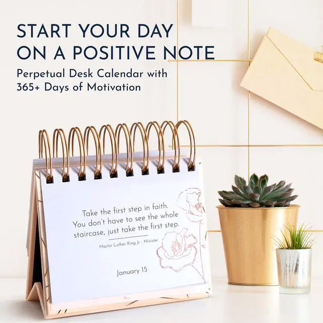Alt view image 3 of 7 - Red Affirmation Calendar, 366 Daily Quotes, Inspirational Gifts for Women Inspirational Perpetual Desk Calendar, Daily Motivational Quotes, Positive Affirmations, Reflection Prompts, Office Decor