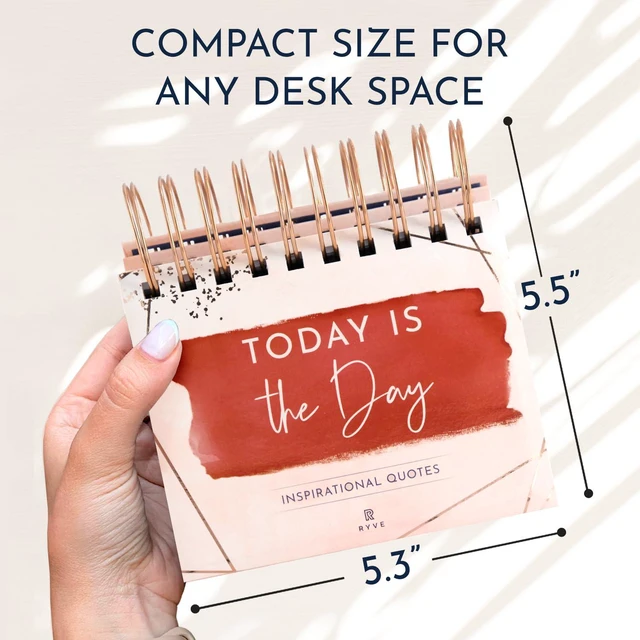 Alt view image 6 of 7 - Red Affirmation Calendar, 366 Daily Quotes, Inspirational Gifts for Women Inspirational Perpetual Desk Calendar, Daily Motivational Quotes, Positive Affirmations, Reflection Prompts, Office Decor
