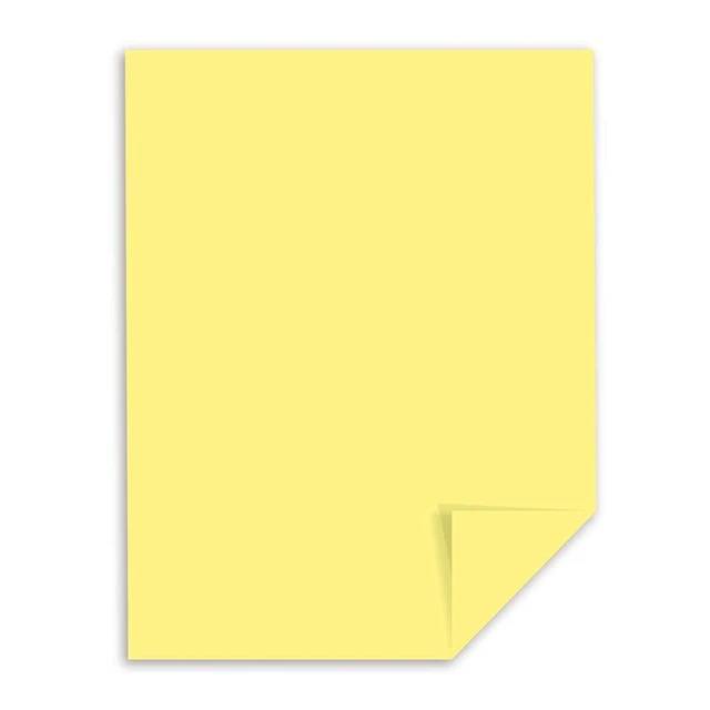 Alt view image 3 of 5 - Neenah Paper Exact Index Card Stock, 110 lb Index Weight, 8.5 x 11, Canary, 250 Count (Pack of 2)