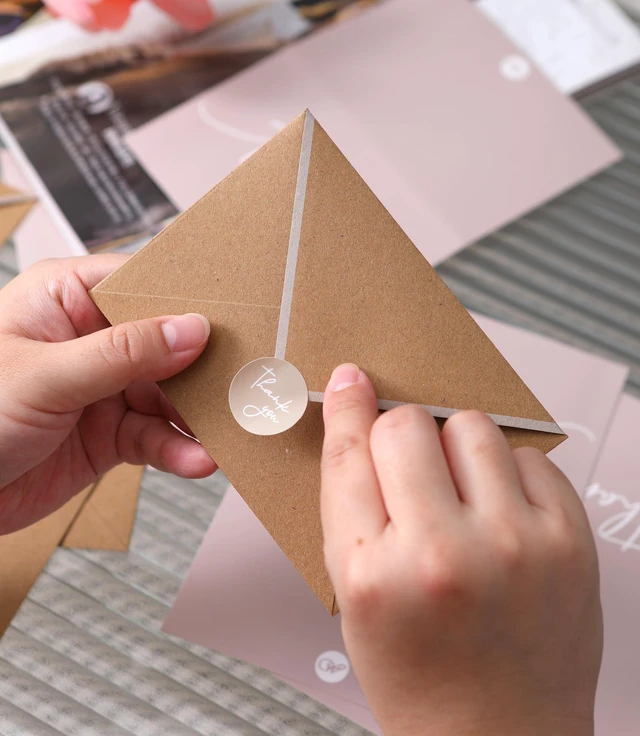 Alt view image 7 of 7 - 100 PK Bulk Thank You Cards with Envelopes - 5 x 3.5 Inches Wedding Cards Baby Shower Bridal Shower Personalized Thank You Notes for Small Business Graduation Funeral Birthday (2 colors)