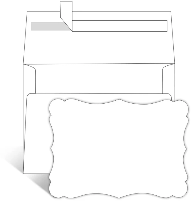Main image of 100 Pack Blank 5x7 Invitations with Envelopes 5 x 7 Postcards and A7 Envelopes Self Seal for Wedding, Graduations, DIY Cards, Thank You Cards & All Occasion