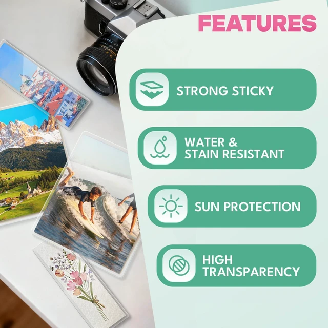 Alt view image 6 of 7 - 50 Pack Self-Sealing Laminating Pouches 5x7 Inch,10 Mil Thick Double-Sided Self Adhesive Lamination Pouches,Waterproof Photo Laminating Sheets No Laminator Machine Need
