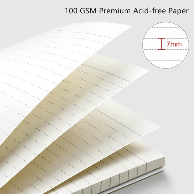 Alt view image 3 of 7 - Spiral College Ruled Notebook, 160 Pages per Pack, B5 (7.6" x 10") 2-Pack, 100 GSM Thick Paper, Flexible Plastic Cover, for School, Work, Writing, Journaling