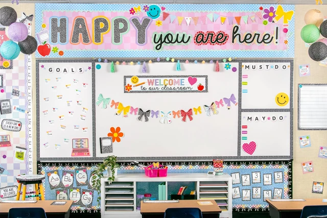 Alt view image 4 of 7 - Cool for School Happy Youre Here Bulletin Board (TCR9303)