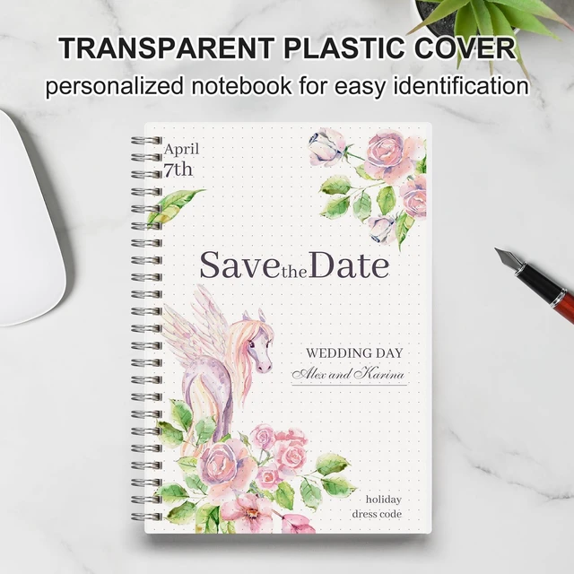 Alt view image 6 of 7 - Dotted Journal Notebook, 160 Pages per Pack, A5 (5.7'' × 8.3'') 3-Pack, 100 GSM Thick Paper, Spiral-bound, Flexible Plastic Cover, for Journaling, Planning, Tracking