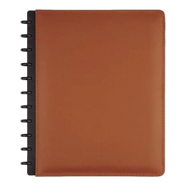 Alt view image 6 of 7 - Custom Note-Taking System Discbound Notebook, Letter Size, Leather Cover, Brown 0735854023614: Amazon.com