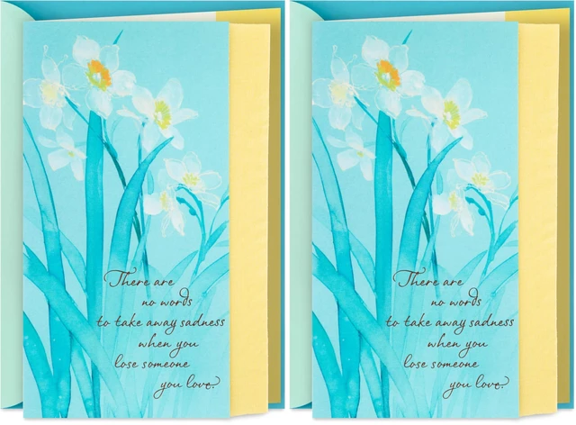 Main image of Sympathy Card (White Flowers, Strength and Comfort (Pack of 2)