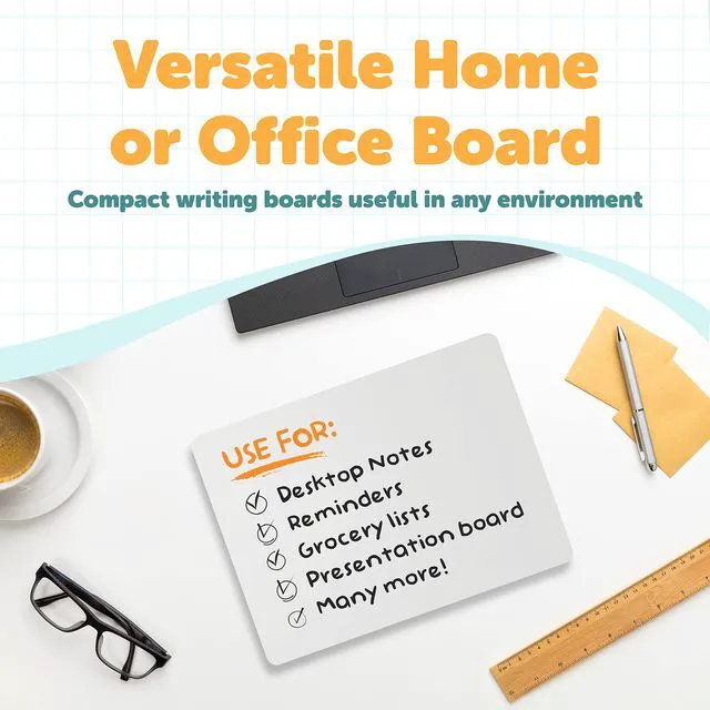 Alt view image 5 of 7 - Dry Erase Lapboards - Student Single Sided Whiteboards - 25 Pack - 9" x 12"
