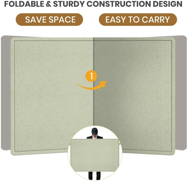 Alt view image 6 of 7 - Large Bulletin Board 60" x 36" Felt Cork Board,Decor Pin Board, Sage Green Cork Board Alternative for Wall, Foldable Self-Adhesive Vision Board Prayer Board with Pushpins for Home Office Classroom