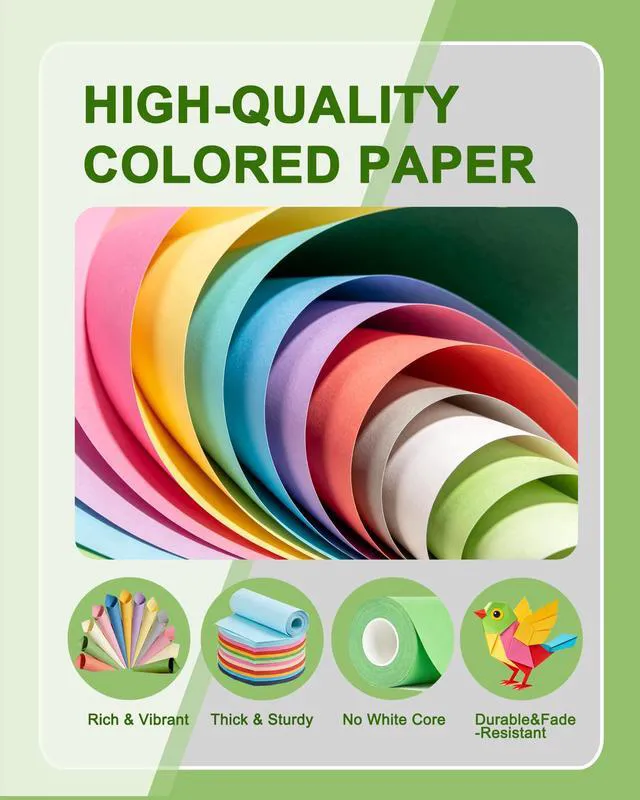Alt view image 3 of 7 - Veritas Colored Copy Paper, Green Colored Printer Paper 8.5 x 11, 20 lb / 75 GSM, 200 Sheets (1 Reams) Computer Paper, Multi-Purpose paper, Made in USA