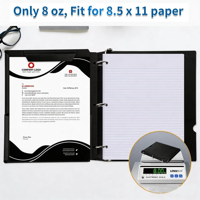 Alt view image 6 of 7 - 2 Pcs 360° Pivotable 3 Ring Binder, Soft 1 inch Binders 3 Ring, Flexible Thin Soft Three Ring Binder Fits 8.5" x 11", for Home, School and Office-Black
